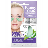Патчи гидрогелевые для кожи вокруг глаз Фитокосметик Beauty Visage гиалуроновые Good Morning охлаждающие 7 г