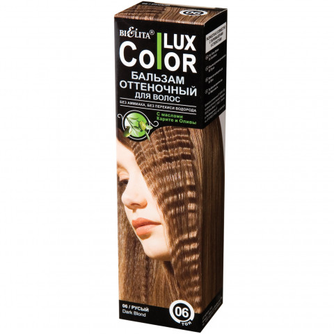Бальзам оттеночный для волос Белита COLOR LUX, тон 06 русый, 100 мл Бальзам оттеночный для волос Белита COLOR LUX, тон 06 русый, 100 мл