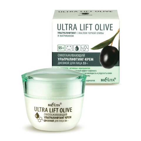 Омолаживающий ультралифтинг- Крем дневной для лица 55+ Белита Ultra Lift Olive 50 мл Омолаживающий ультралифтинг- Крем дневной для лица 55+ Белита Ultra Lift Olive 50 мл