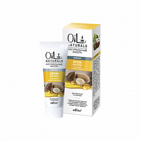 Крем для лица для нормальной и сухой кожи Белита Oil Naturals лифтинг с маслами Арганы и жожоба 50 мл