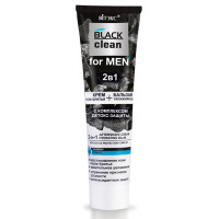 Крем после бритья+Бальзам увлажняющий 2 в 1 Витэкс Black Clean for MEN с комплексом детокс-защиты 100 мл
