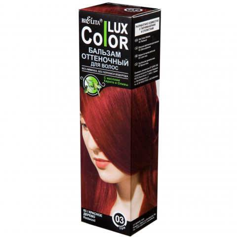 Бальзам оттеночный для волос Белита COLOR LUX, тон 03 красное дерево, 100 мл Бальзам оттеночный для волос Белита COLOR LUX, тон 03 красное дерево, 100 мл