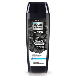 Гель-душ для мытья волос, тела и бороды Витэкс Black Clean for MEN с активным углем 400 мл Гель-душ для мытья волос, тела и бороды Витэкс Black Clean for MEN с активным углем 400 мл